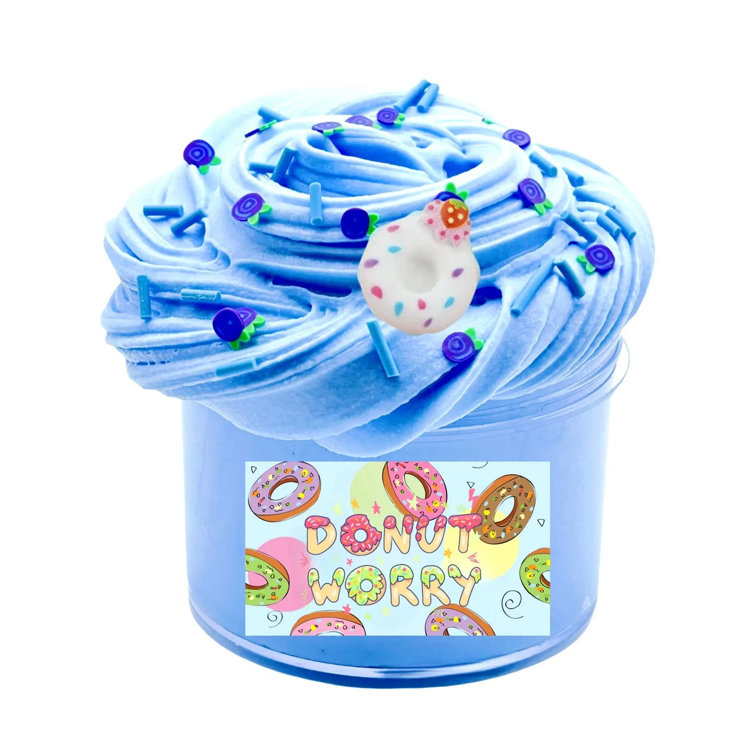 Stretchy Bicolor Butter Slime Kit-Scented DIY Fluffy Super Soft Putty with Strawberry Coffee Charms slime for kid gift Toys