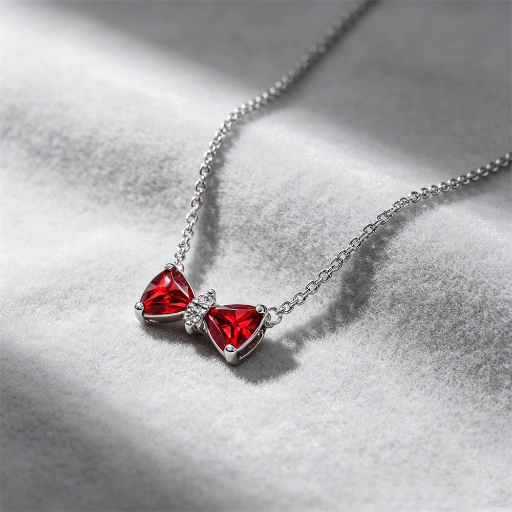 925 Sterling Silver Colorful Heart Necklace 2026
