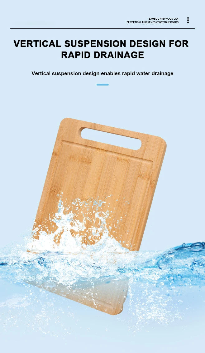 WXCOO Double-Sided Bamboo Cutting Board Natural Moso Bamboo Anti-Mold Kitchen Chopping Board Household Bamboo Board Tools