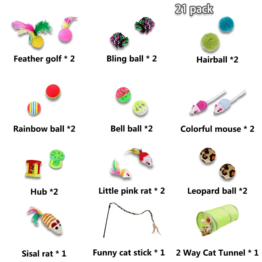 Ultimate Kitten Toys Variety Pack | Interactive Cat Toy Set & Sisal Mouse