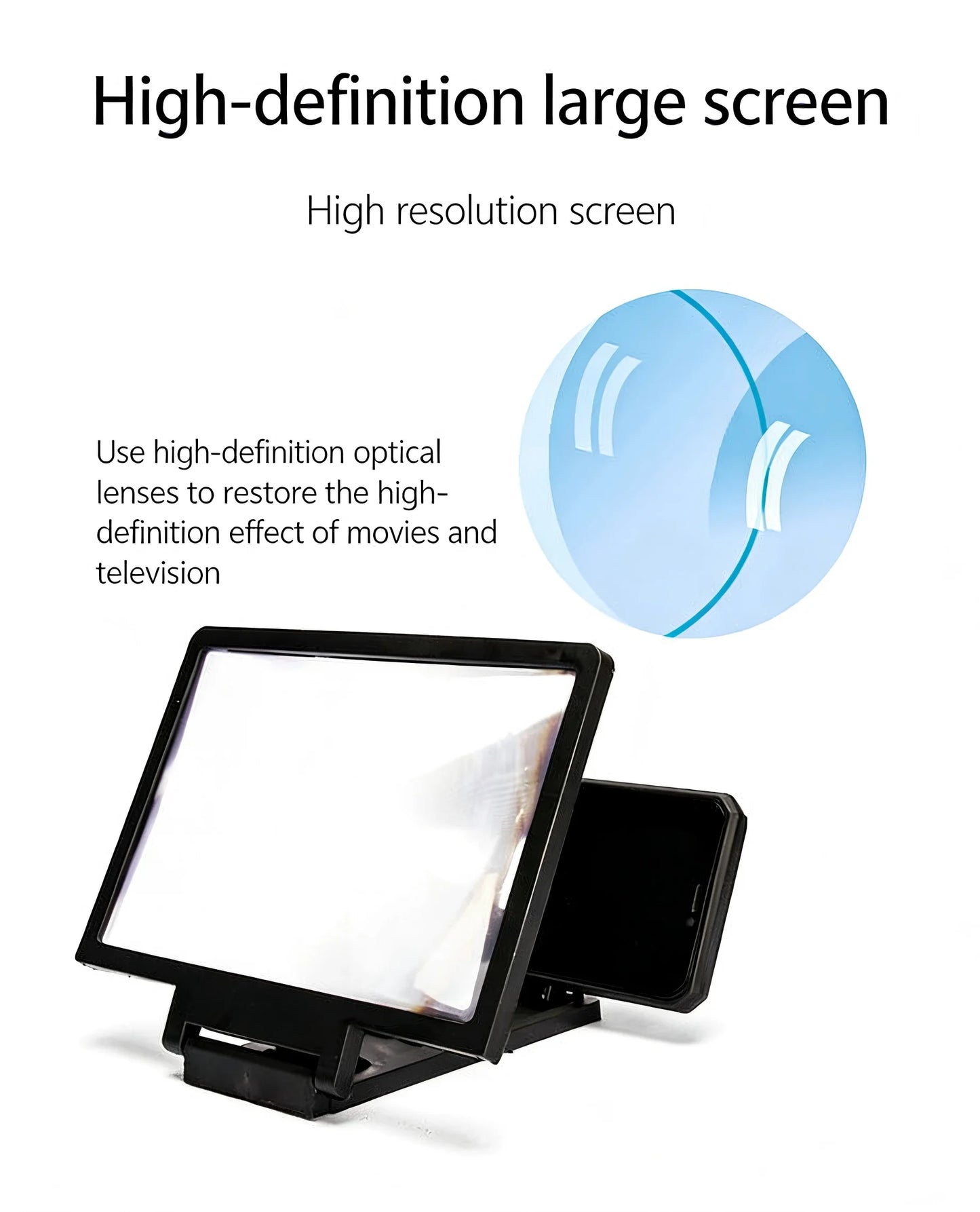 3D HD Mobile Screen Magnifier Stand