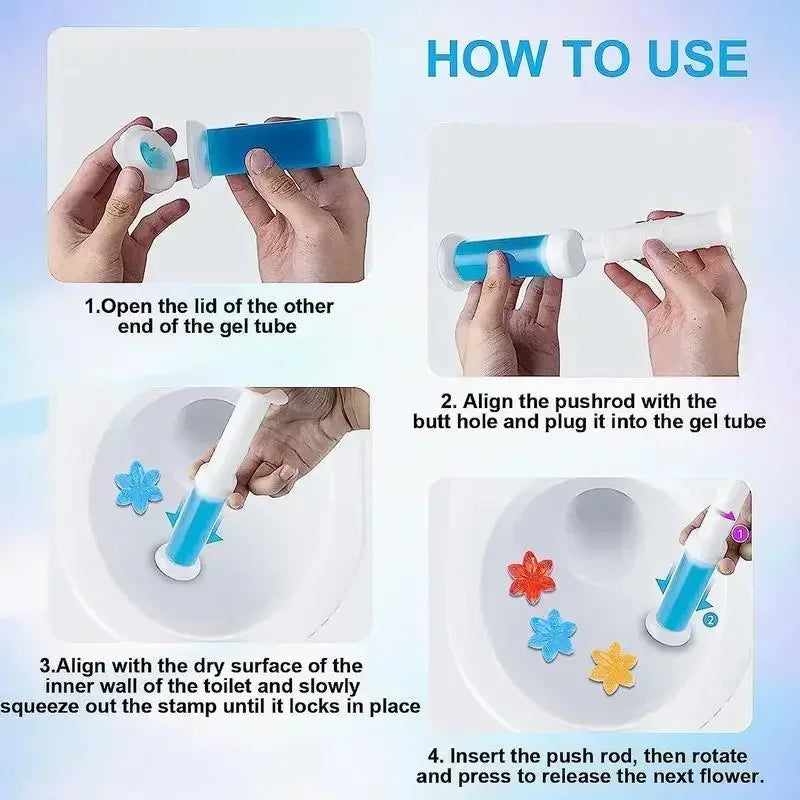 Automatic Toilet Cleaning Gel Tablets - Fragrance Deodorizer & Freshener