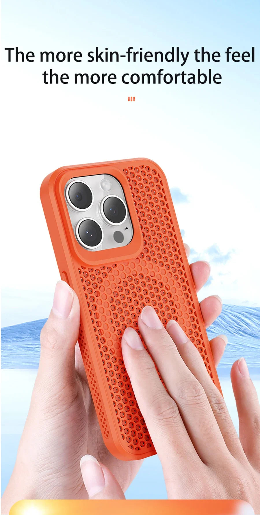 MagSafe Cooling Case for iPhone – Breathable Mesh Hard Cover