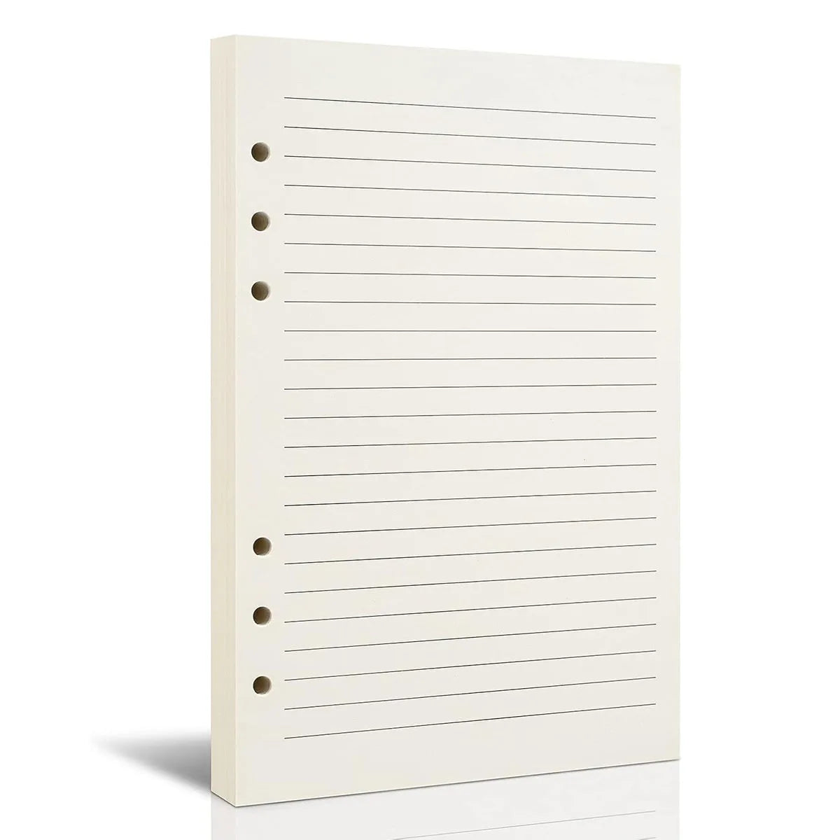 A5 PU Leather Binder Cover Refillable 6 Ring Notebook Organizer with Magnetic Buckle