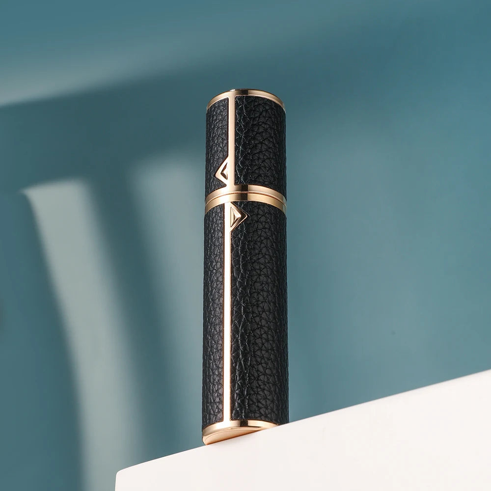 8ml Magnetic Leather Perfume Atomizer – Portable Refillable Travel Cologne Spray Bottle