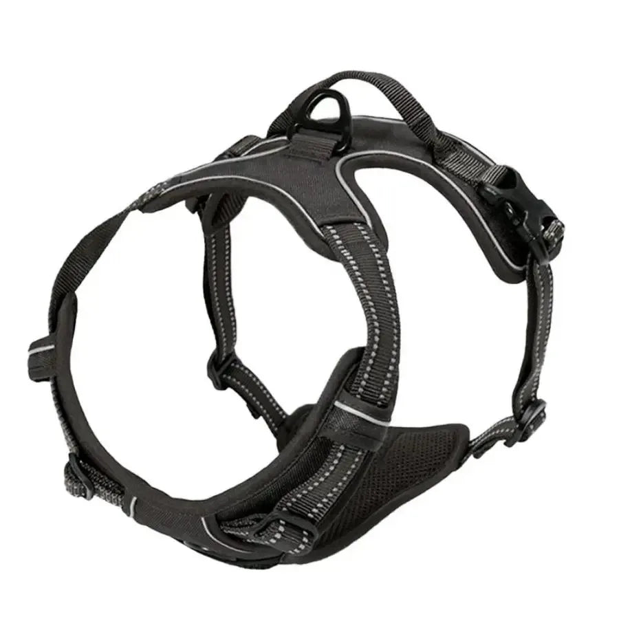 Dog Collar Harness & Leash Set – Leather Vest for Small & Medium Dogs