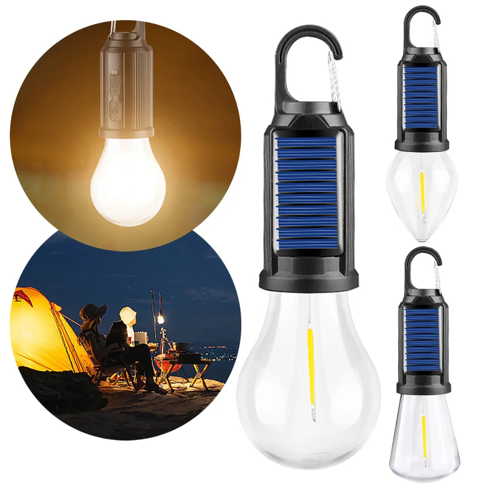 Solar Powered LED Camping Lantern | Waterproof BBQ & Tent Atmosphere Light