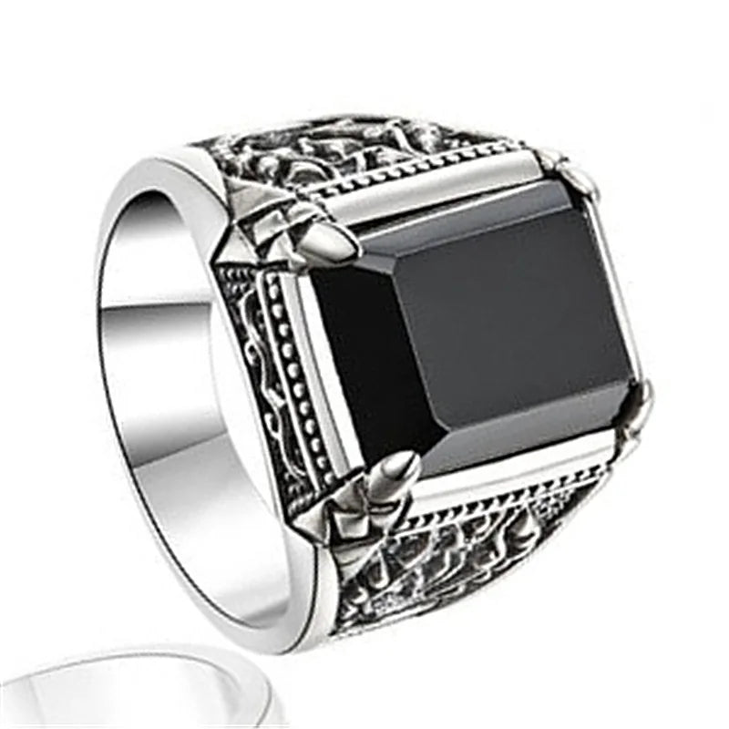 925 Sterling Silver Men Rings High Quality for Men Temperament Banquet Wedding Jewelry Anniversary Party Gift