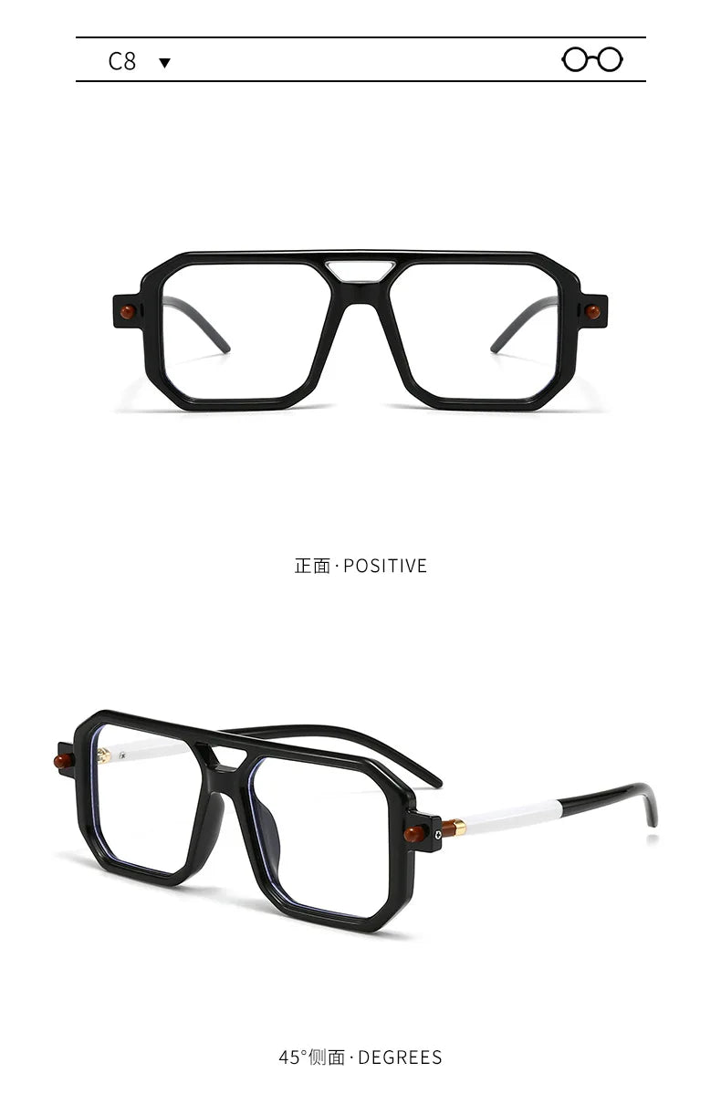 Polygon Sunglasses Rectangle Fashion Popular Women Men Shades Square Sun Glasses for Female Male Summer Traveling Glasses