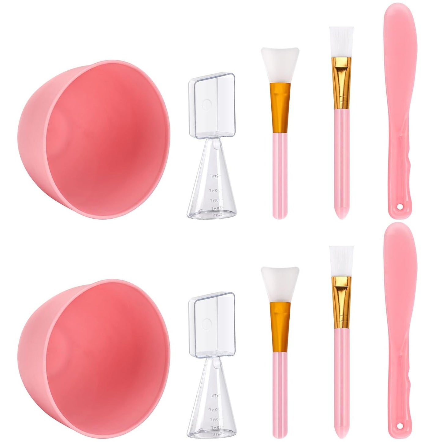 Face Mask Mixing Bowl Set, 10 Pcs DIY Facemask Mixing Tool Kit with Silicone Facial Mask Bowl Brushes Stick Spatula Measuring Cup (Blue)