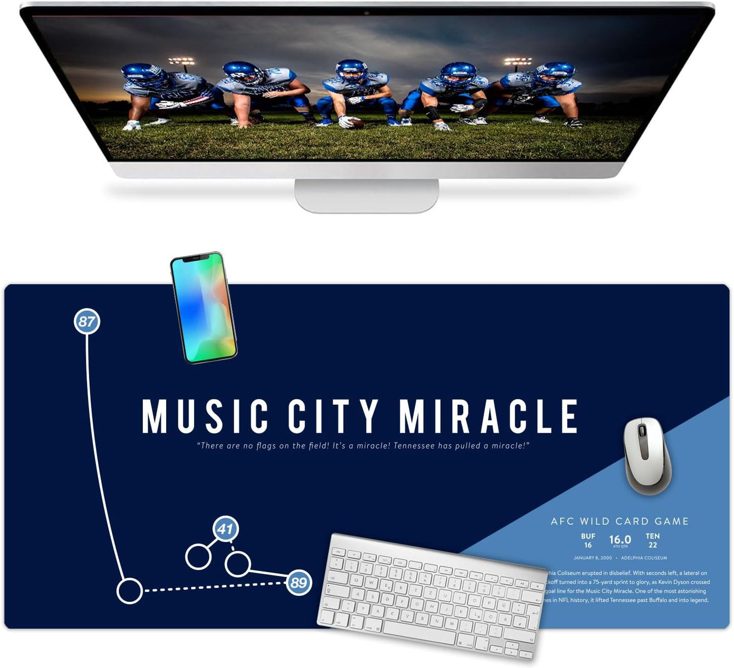 Large Mouse Pad Desk Mat 15" X 30" – Extended Floral Desk Protector for Keyboard & Mouse – Non-Slip Waterproof Cute Office Pad Aesthetic Workstation Mat