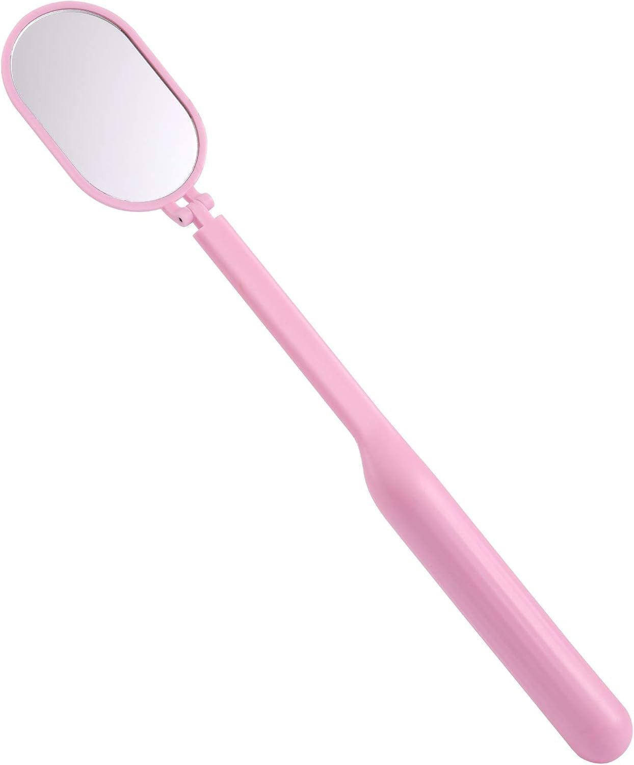 Foldable Lash Mirror, 270° Free Rotation, Lightweight Makeup Mirror for Eyelash Extensions Supplies (White)