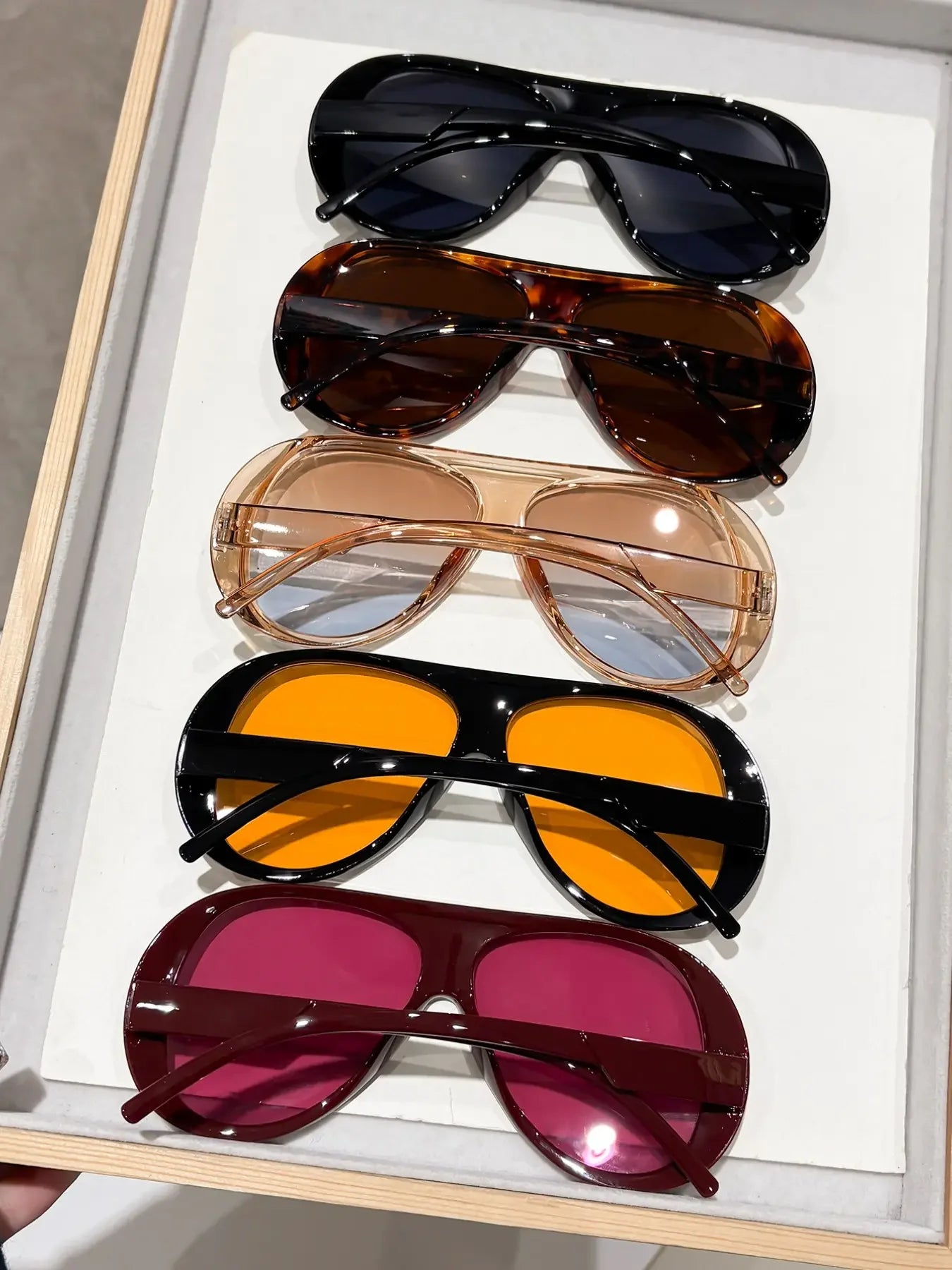 5 Pairs Y2K Street Style Women'S Plastic, Trendy Casual Leopard Pattern Sunglasses, Perfect for Beach Vacations, Driving and Night Out, Stylish Accessories for Every Occasion, Summer Trendy Sunglasses
