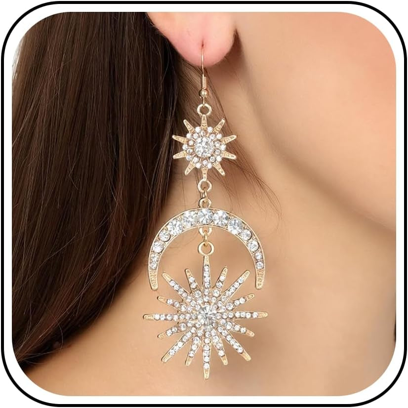 Bow Earrings for Women Pearl Bow Earrings Rhinestone Earring Gold Dangle Earring Christmas Jewelry Gifts Outfits Stocking Stuffers