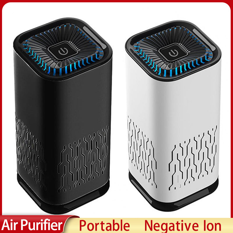 Portable Car Air Purifier – Negative Ion Generator for Formaldehyde, Smoke & Dust Removal