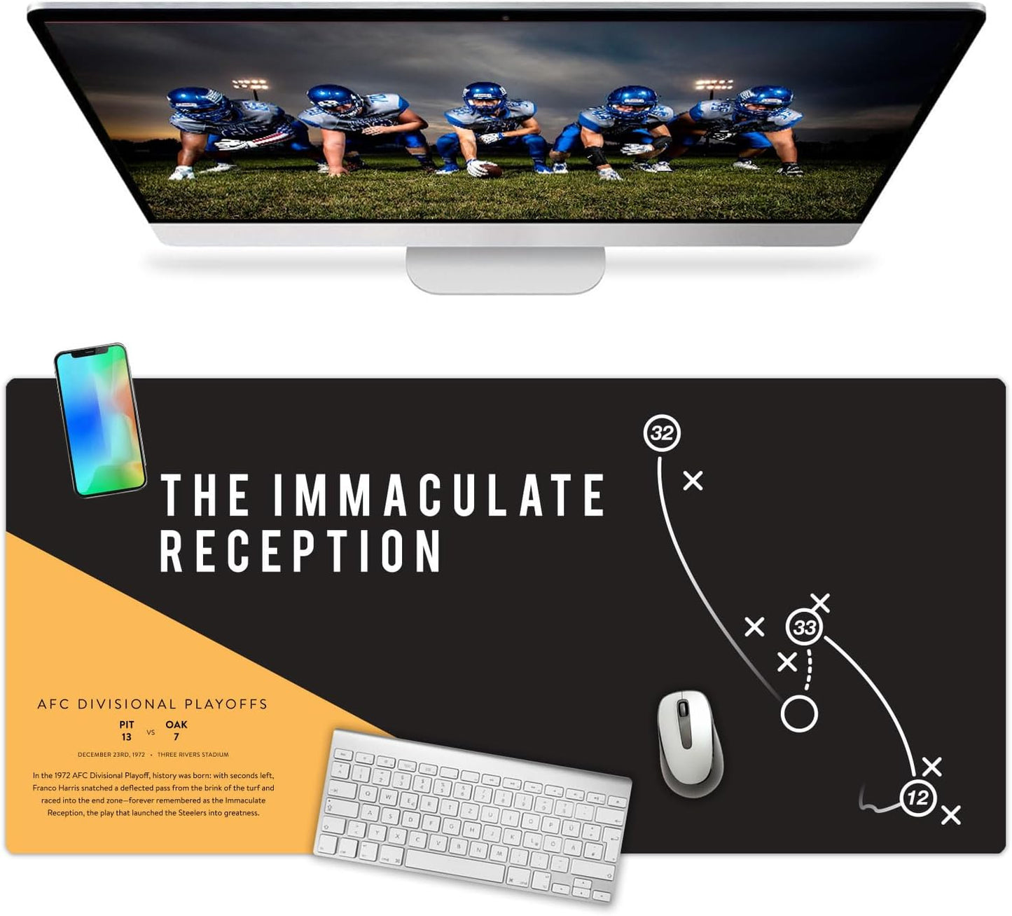 Large Mouse Pad Desk Mat 15" X 30" – Extended Floral Desk Protector for Keyboard & Mouse – Non-Slip Waterproof Cute Office Pad Aesthetic Workstation Mat