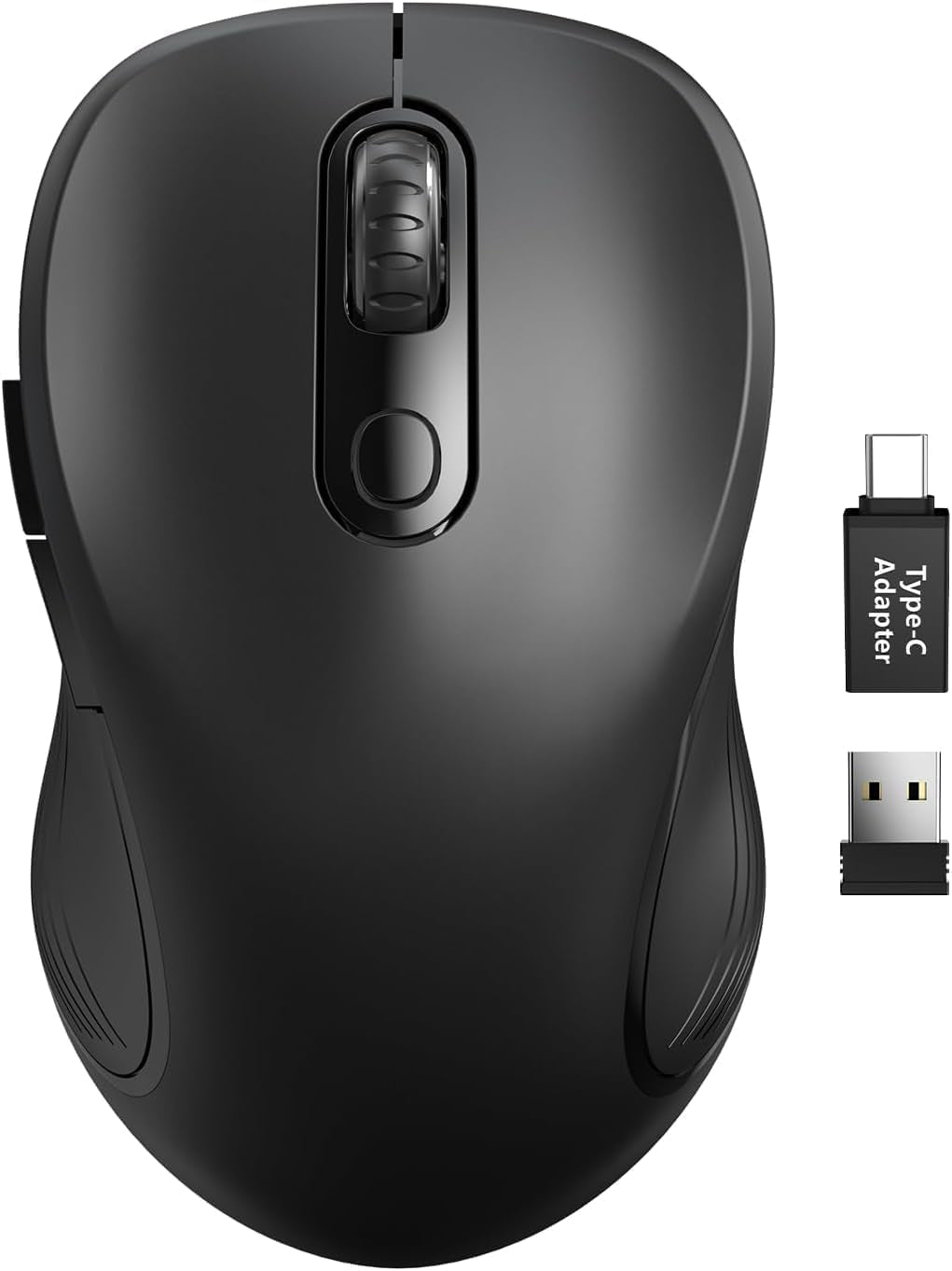 Wireless Mouse for Laptop, 2.4Ghz Ergonomic Computer Mouse with Back & Forward Buttons, 3 Adjustable DPI Levels, 6 Buttons, Optical USB Cordless Mice for Windows Macbook PC, M01 (Baby Pink)