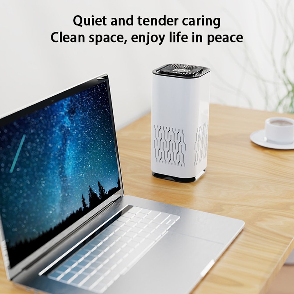 Portable Car Air Purifier – Negative Ion Generator for Formaldehyde, Smoke & Dust Removal