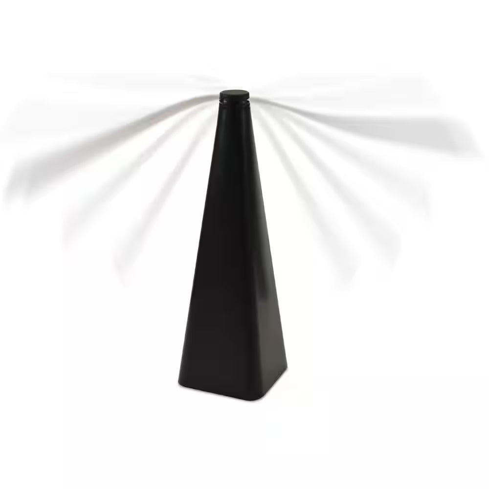 Bug Fan Fly Deterrent with Holographic Blades, Black, 15.5 In. Dia, Battery Powered Desk Fan