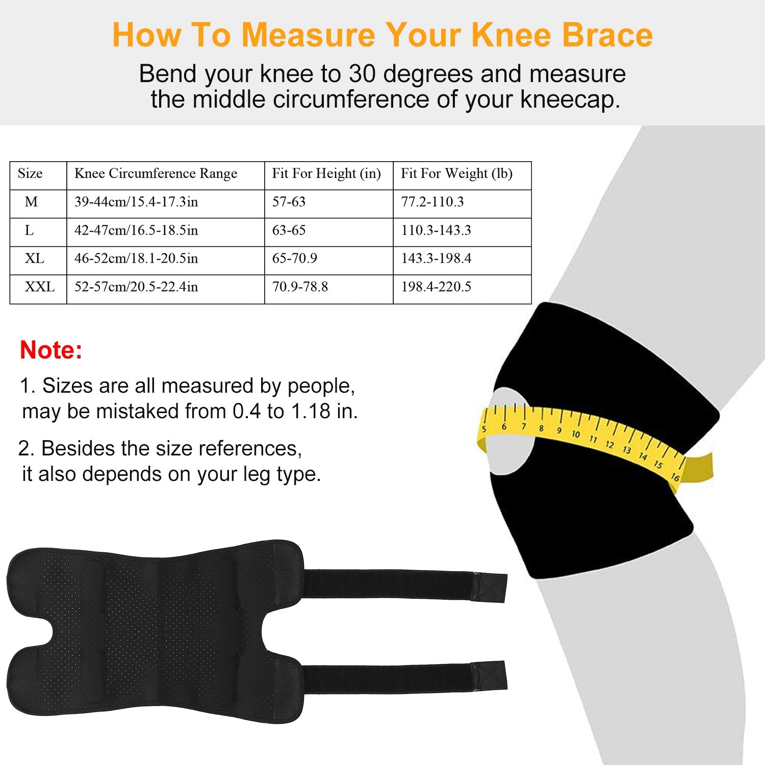 Sport Knee Brace Adjustable Open Patella Knee Support Compression Knee Wrap for Running Climbing Pain Relief Recovery of Injured Knee