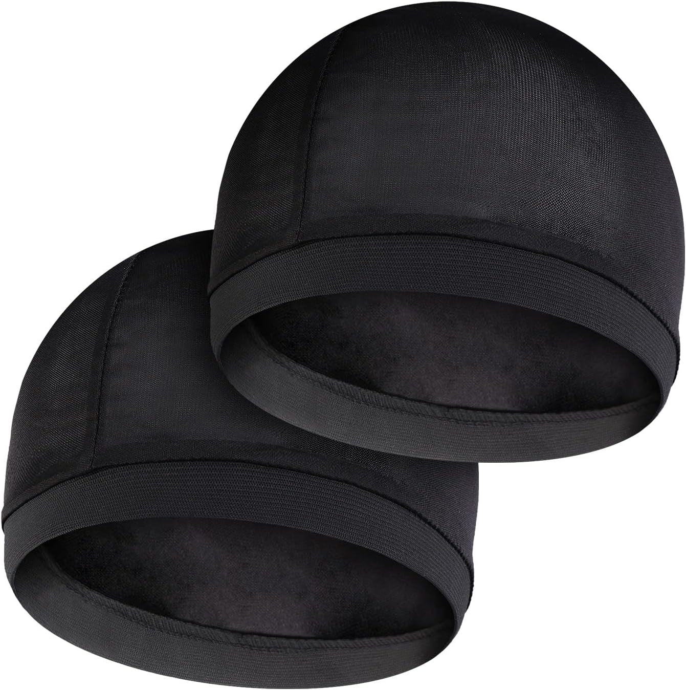 Durags Bonnet 2 PCS Turban Wave Cap Night Grip Loc Turban Caps Skull Beanies Bandana Hat Hair Cover Tie Wrap Scarf