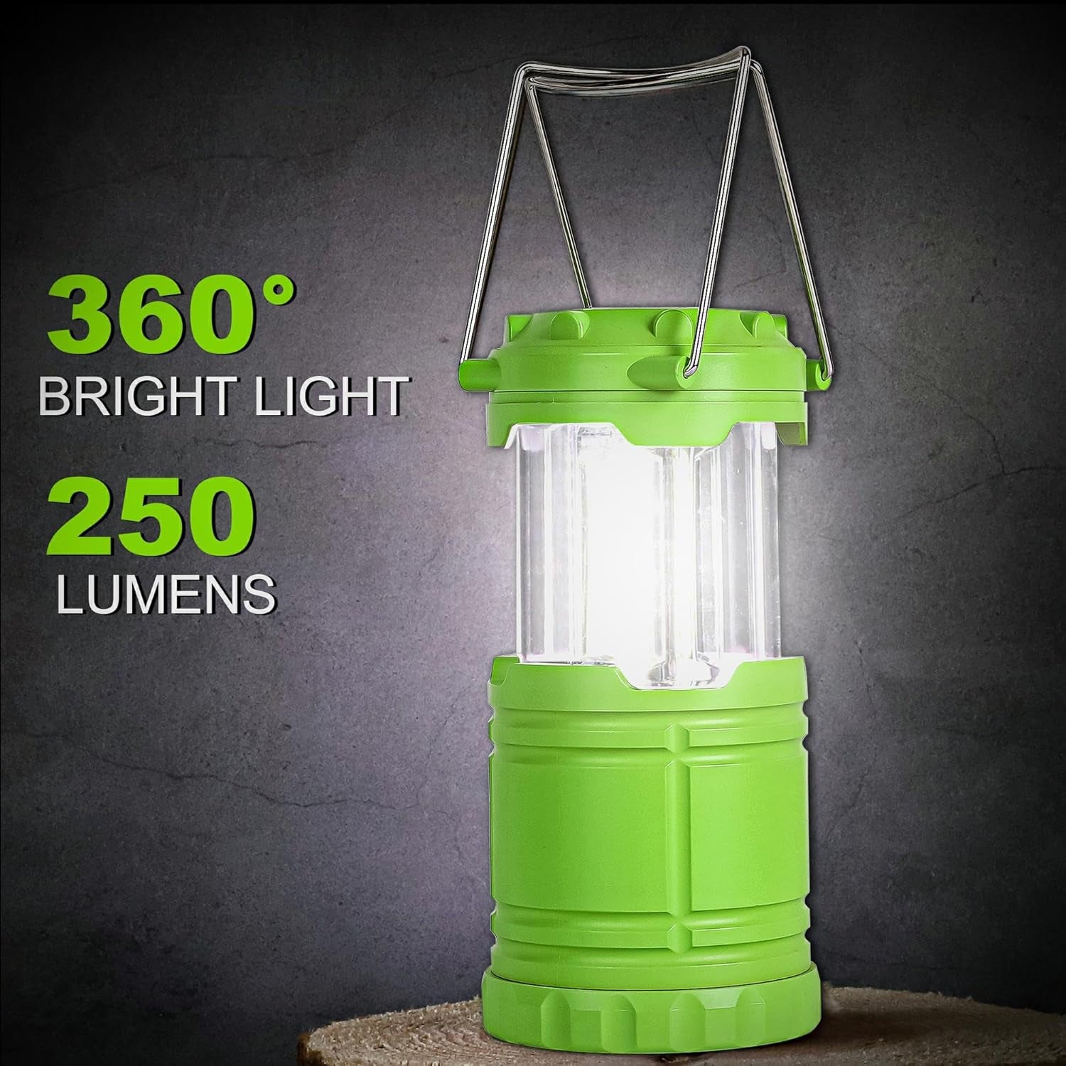 LED Pink and Green Camping Lantern, Essential Emergency Lights for Power Outages, Hiking, Hurricane
