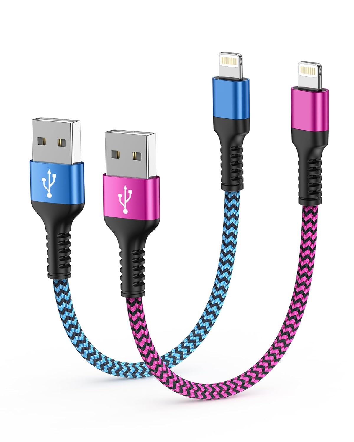 Rapid Charging Iphone Cable, Apple MFI Certified Extension Charging USB Wire, Long Braided Data Sync Transfer Power Line for Iphone 14 13 12 11 Pro Max/10/Xs/Xr/Se, USB to Lightning Cord 10FT | 2Pcs