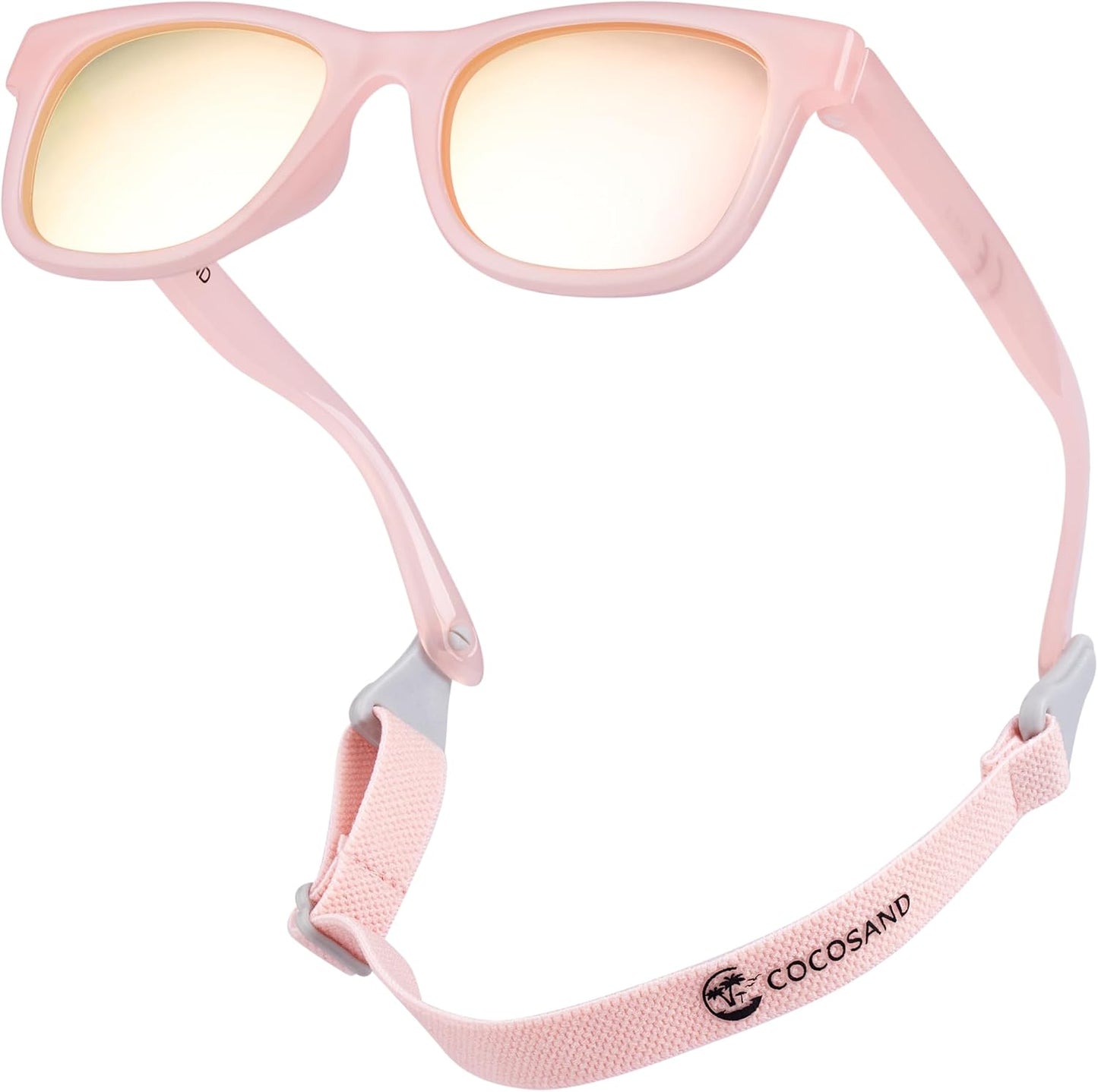 Flexible Baby Sunglasses with Strap Polarized UV Protection for Toddler Infant Newborn Boy Girl Age 0-24 Months