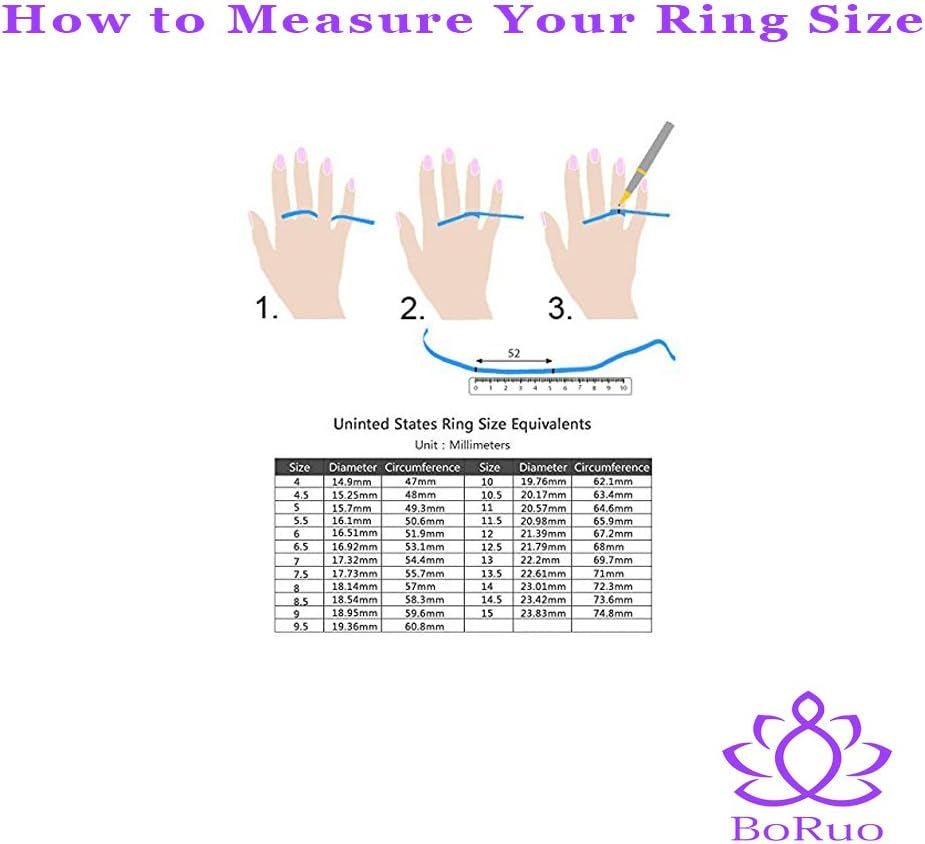 925 Sterling Silver Ring, Cubic Zirconia CZ Eternity Engagement Wedding Band Ring