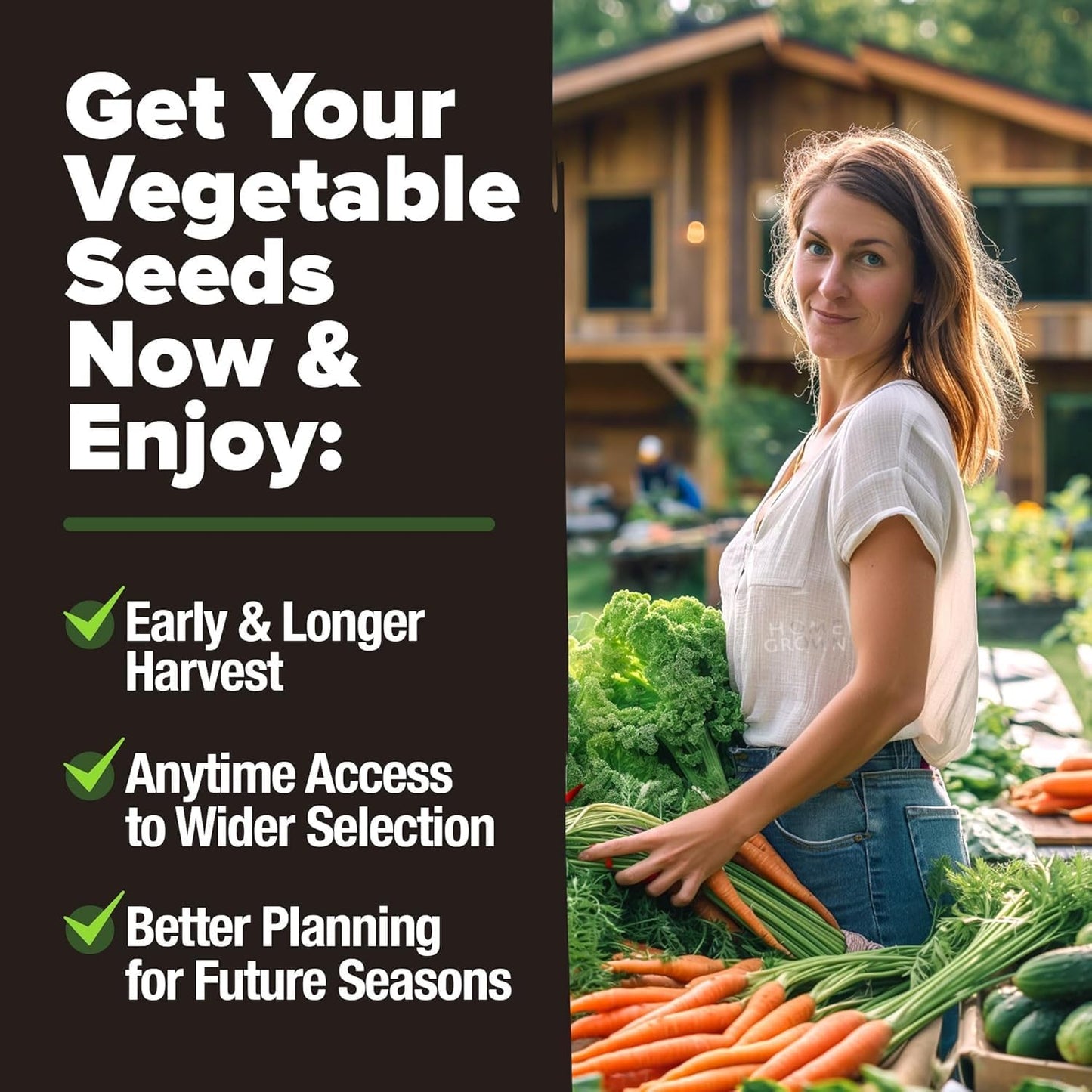 10 Variety Survival Seed Vault 5,700+ USA Grown Heirloom Non-Gmo Vegetable Seeds for Planting, High Germination, Garden Starter Kit, Emergency Food Supply, Indoor Outdoor