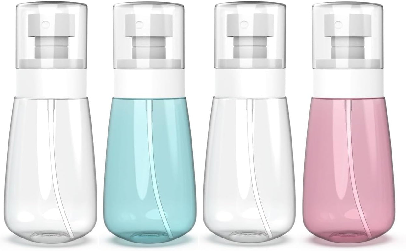 Pack 2 Small Spray Bottle Travel Size 2Oz/60Ml - Fine Mist Mini Empty Spray Bottles - Leak Proof - for Toners, Face & Hair Mist