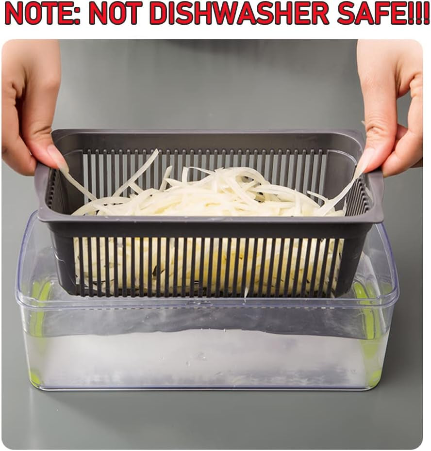 Vegetable Chopper, 15-In-1 Onion Food Chopper Multifunctional Mandoline Slicer Cutter Chopper and Grater Food Slicer Vegetable Cutter