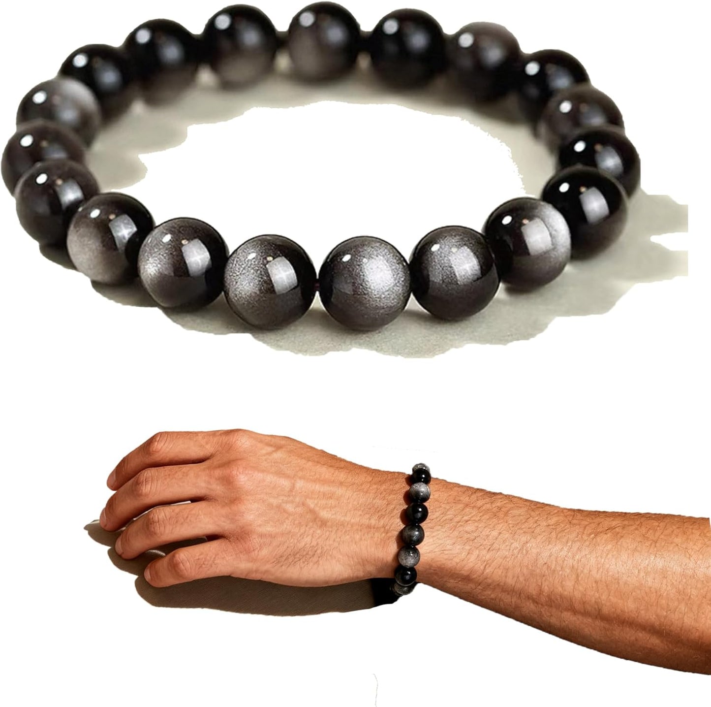 Handmade 8Mm Beaded Bracelets for Men Protection Bracelet for Women Chakra Feng Shui Stretchy Handmade Lucky Money Stretchy Crystal Bracelets Best Gifts