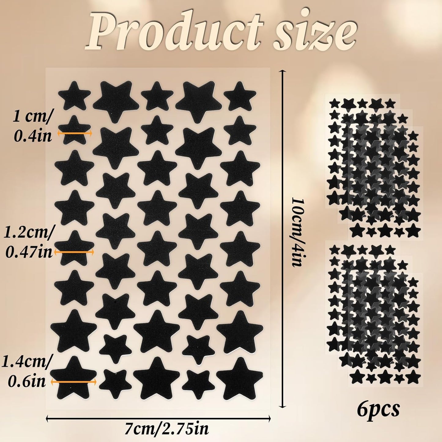 240 Counts Black Star Pimple Patches for Face, Cute Hydrocolloid Star Acne Patches Sticky Spot Stickers Pad Covering Peel Invisible Acne Absorbing Cover Patch