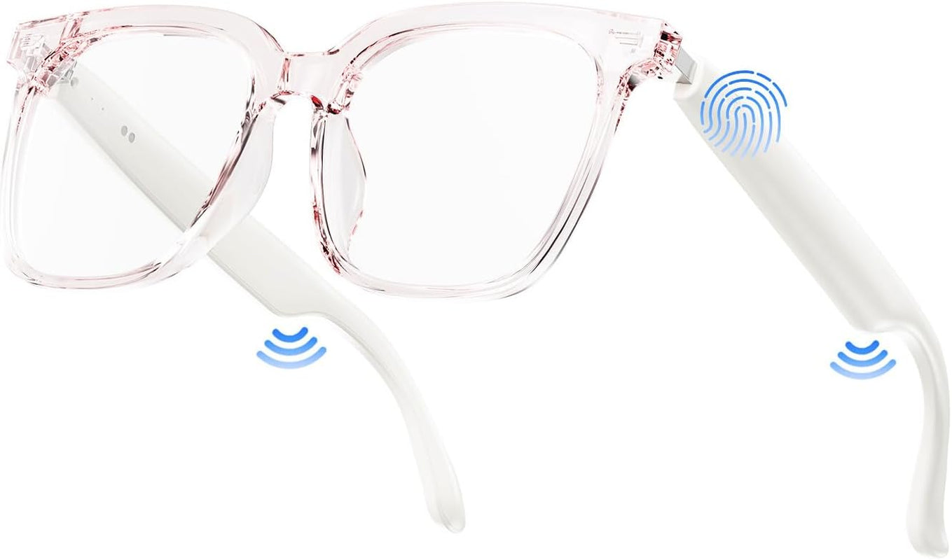 Smart Glasses, Bluetooth Glasses for Men Women, UV Protection, Real Time Translation with 144+Languages, AI Glasses with Chat GPT Bluetooth 5.4 for Meeting Daily Use Travel Business